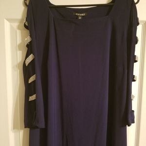Roz and Ali Dressbarn Navy blue Dress